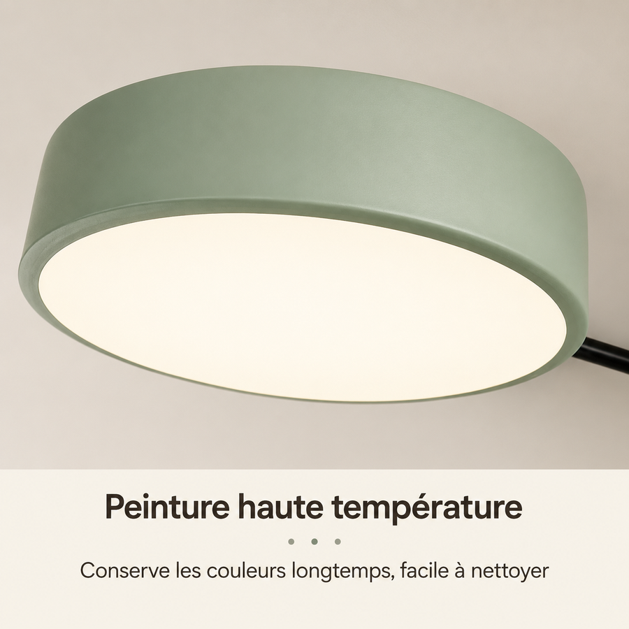 Plafonnier Étoile Métal Noir et Blanc Graphique - Salle de Bain Salon Chambre — Filum