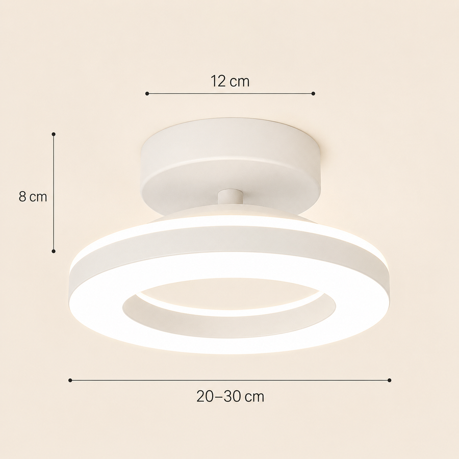 Plafonnier Anneaux Laiton Doré Minimaliste Design Moderne - Salon Salle à Manger Chambre — Ivoire
