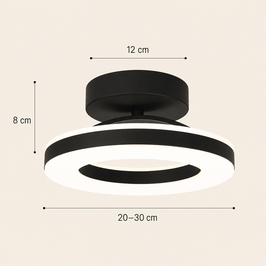 Plafonnier Anneaux Laiton Doré Minimaliste Design Moderne - Salon Salle à Manger Chambre — Ivoire