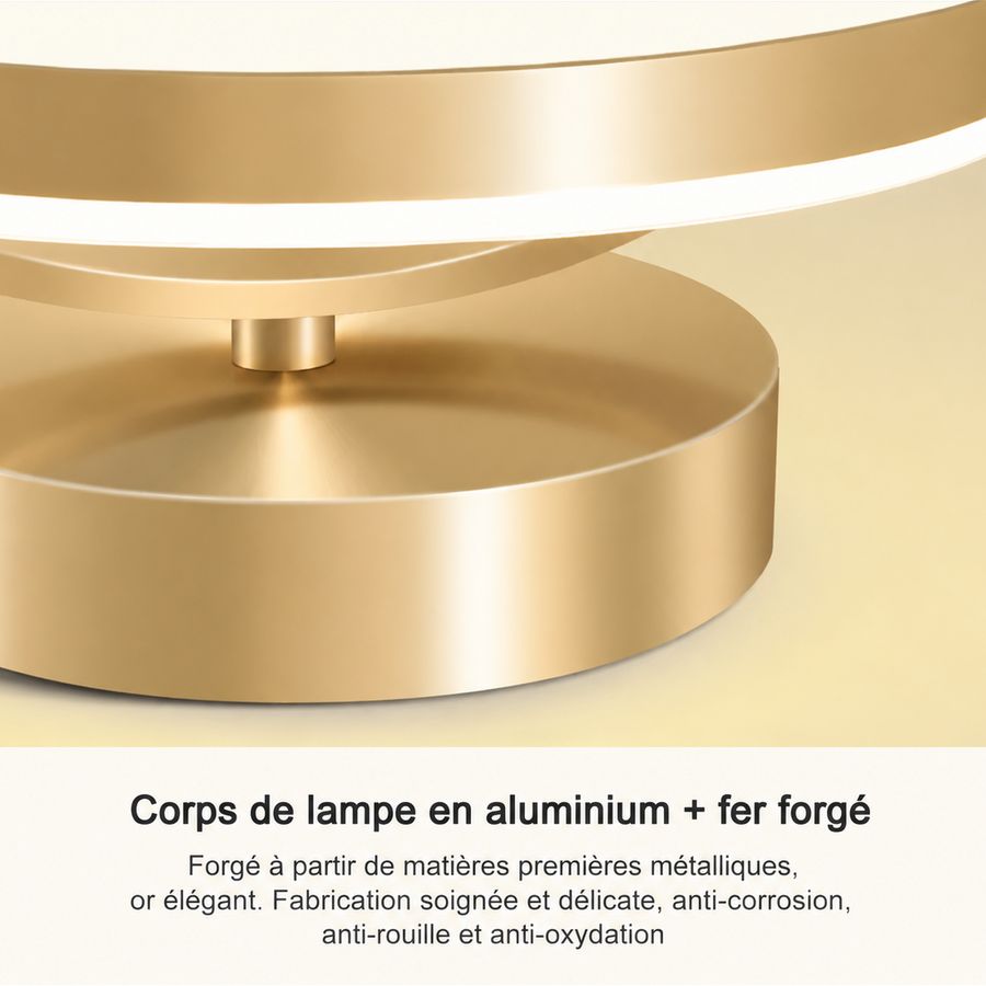 Plafonnier Anneaux Laiton Doré Minimaliste Design Moderne - Salon Salle à Manger Chambre — Ivoire