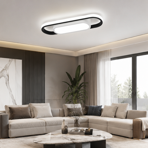 Plafonnier Cylindre Marbre Blanc Veiné Minimaliste Design Moderne - Salle de Bain Salon Chambre — Auréole