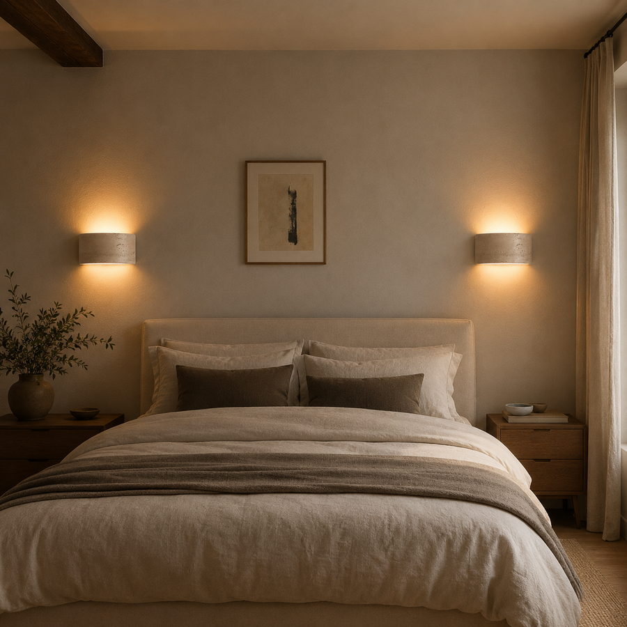Applique Murale Cylindre Marbre Blanc et Laiton Doré Dorée - Chambre Salle de Bain Salon — Aero
