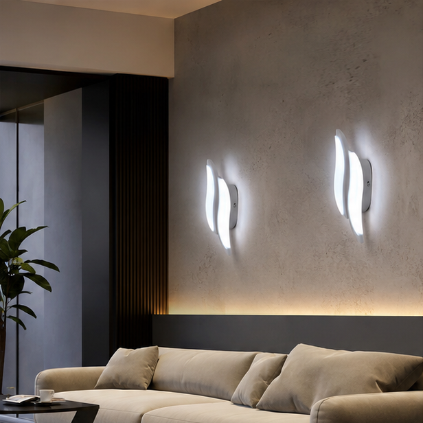 Applique Murale Sphère Marbre Blanc et Métal Noir Noire - Chambre Salle de Bain Salon — Delo