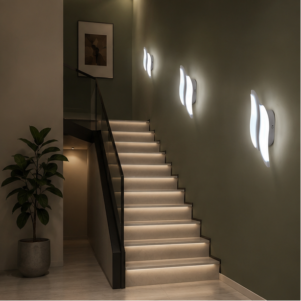 Applique Murale Sphère Marbre Blanc et Métal Noir Noire - Chambre Salle de Bain Salon — Delo