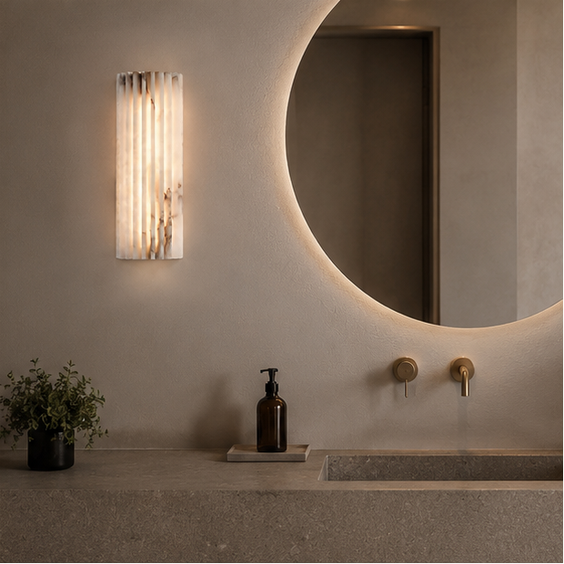 Applique Murale Anneau Métal Doré Minimaliste Design Moderne Dorée Ronde - Chambre Salle de Bain Salon — Galatea