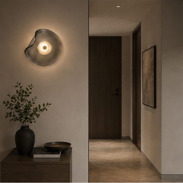 Applique Murale Cylindre Métal Noir Minimaliste Design Moderne Noire - Chambre Salle de Bain Salon — Photon