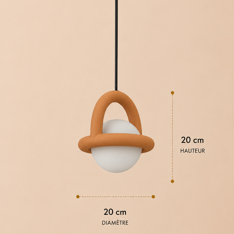 Suspension Anneau Métal Coloré Minimaliste Design - Cuisine Salon Salle à Manger — Orbit