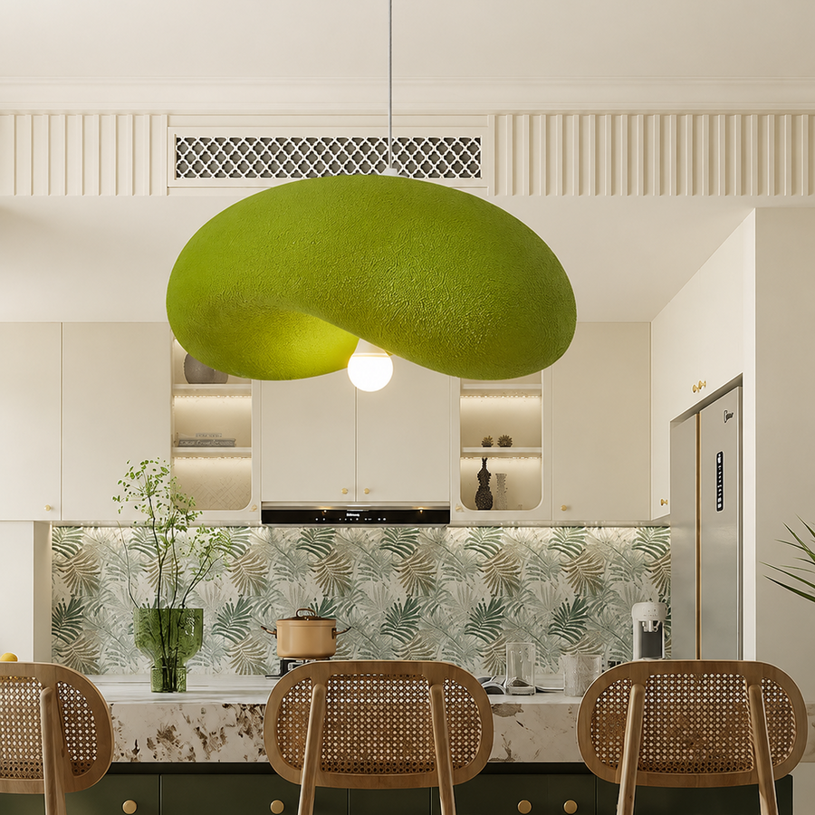 Suspension Nuage Céramique Minimaliste Design - Chambre Salon Cuisine — Brume