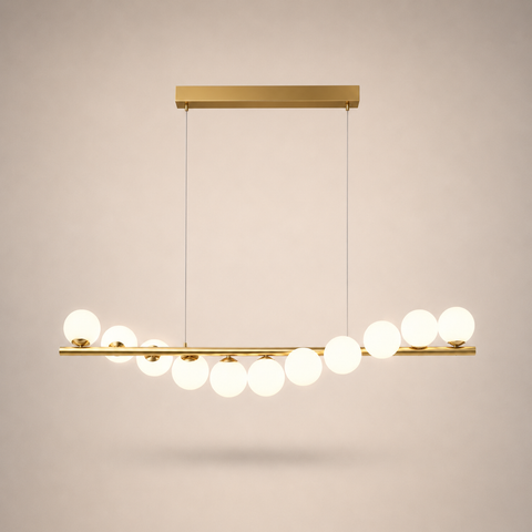 Lustre Suspension Bras Articulés Métal Noir Minimaliste Design - Salon Salle à Manger — Lueur