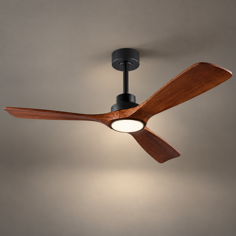 Ventilateur de Plafond Bois Silencieux avec Éclairage