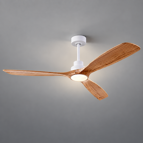 Ventilateur de Plafond Bois Silencieux avec Éclairage