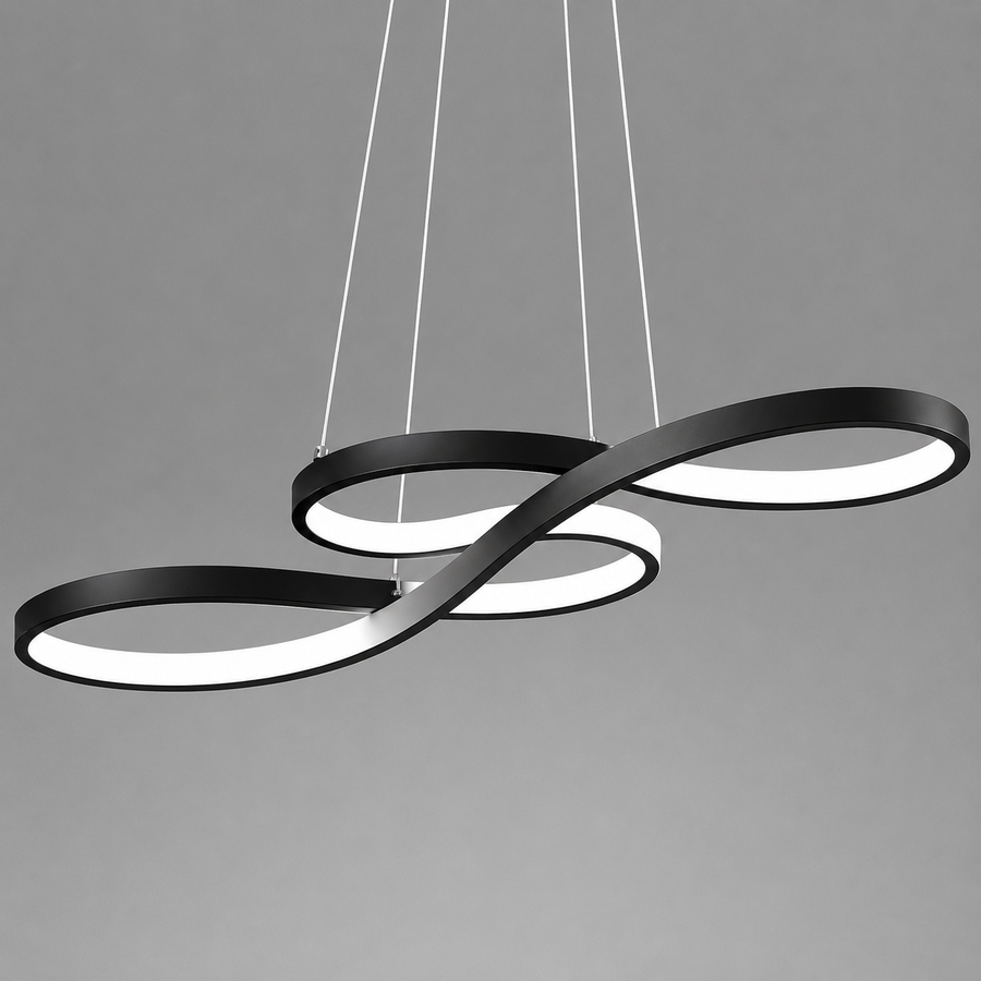Suspension Anneaux Métal Doré Minimaliste Design - Cuisine Salon Salle à Manger — Torus