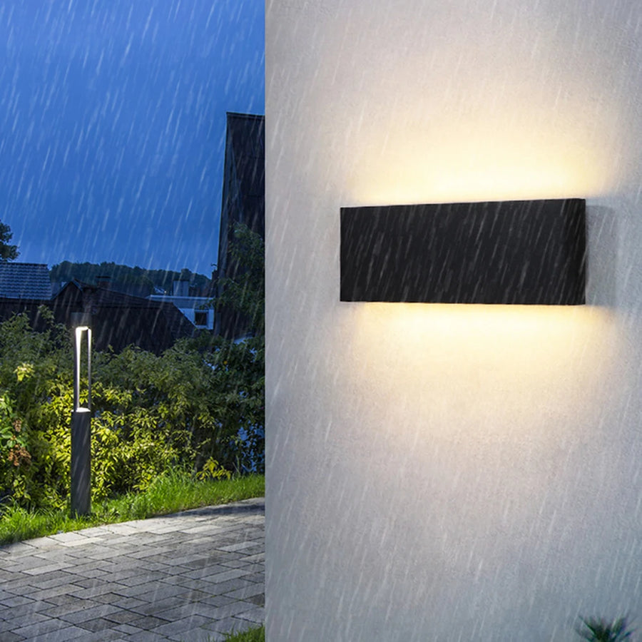 Enguerrand Rectangle Aluminium Gris Minimaliste