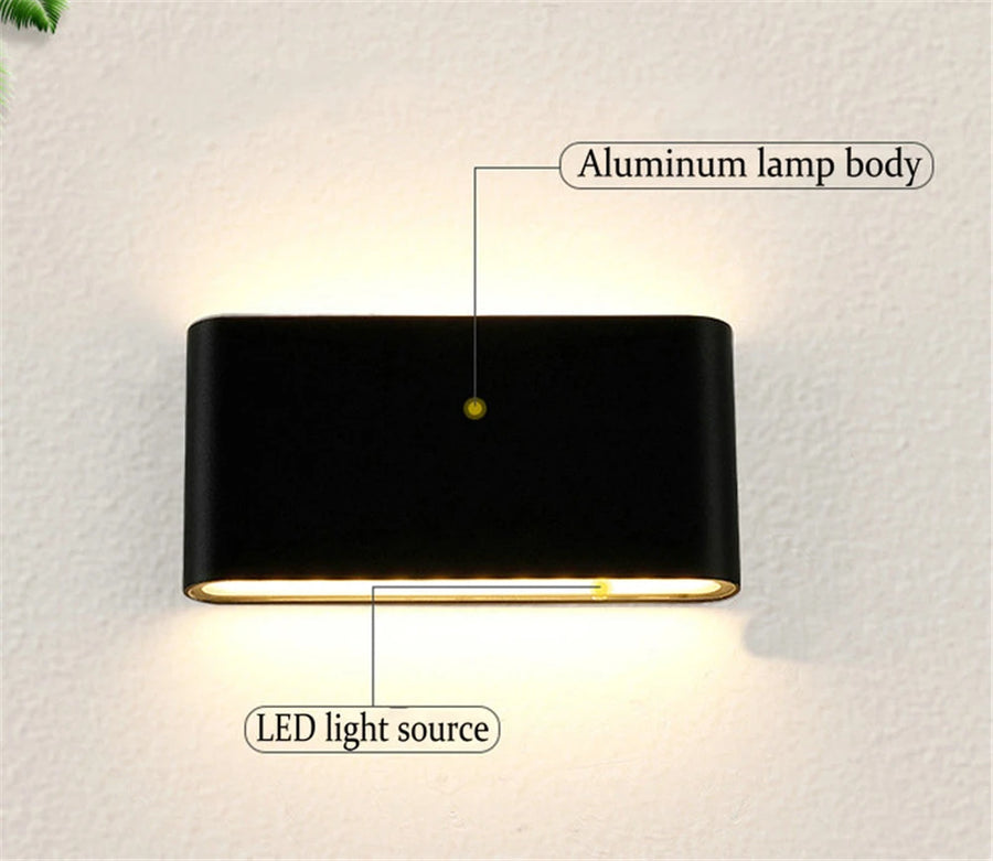 Enguerrand Rectangle Aluminium Gris Minimaliste