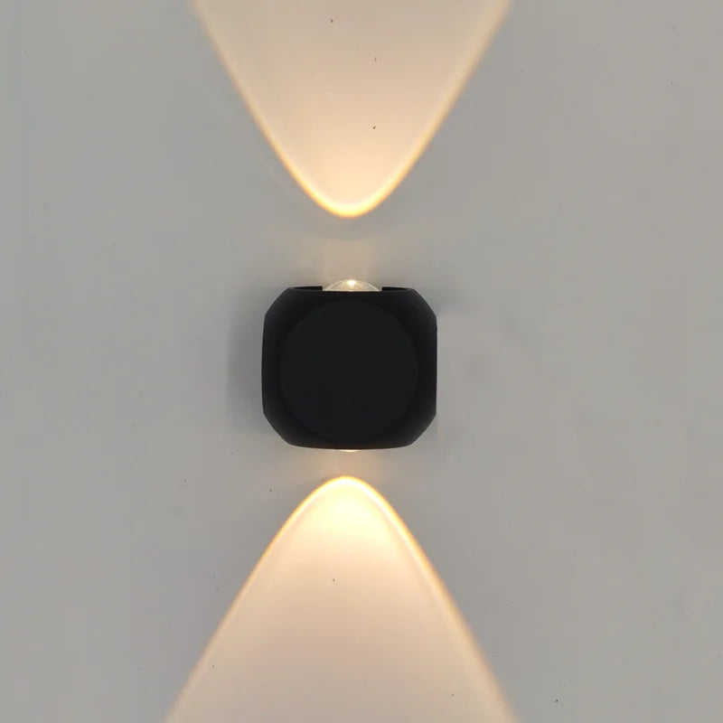 Haël Cube Métal Noir Minimaliste