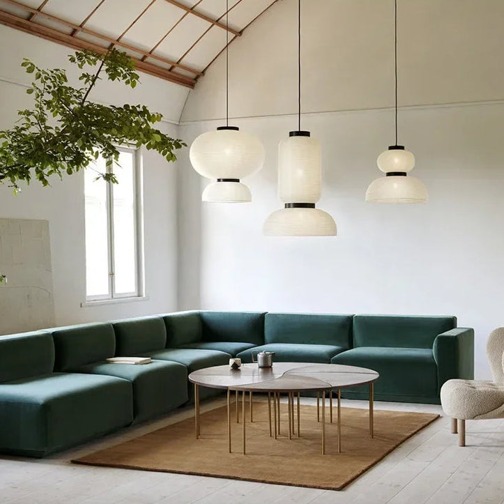 Suspension Globe Papier Blanc Minimaliste Nordique Design Boule - Chambre Salon Cuisine — Ravenna