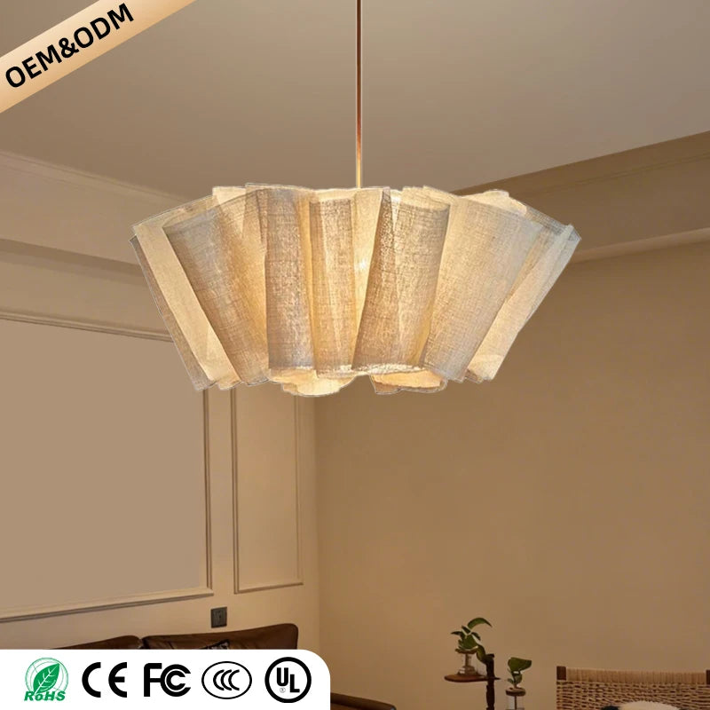 Lumis230 Pétales Tissu Lin Beige Wabi-Sabi