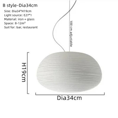 Rimini Trio Papier Plissé Blanc Minimaliste