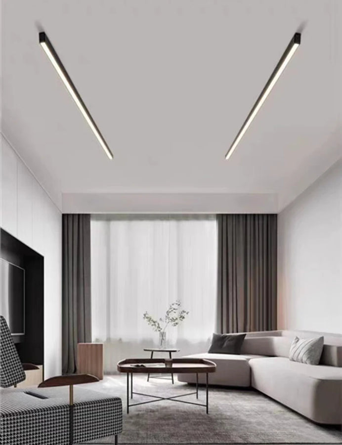 Elowen Linéaire Aluminium Noir Minimaliste