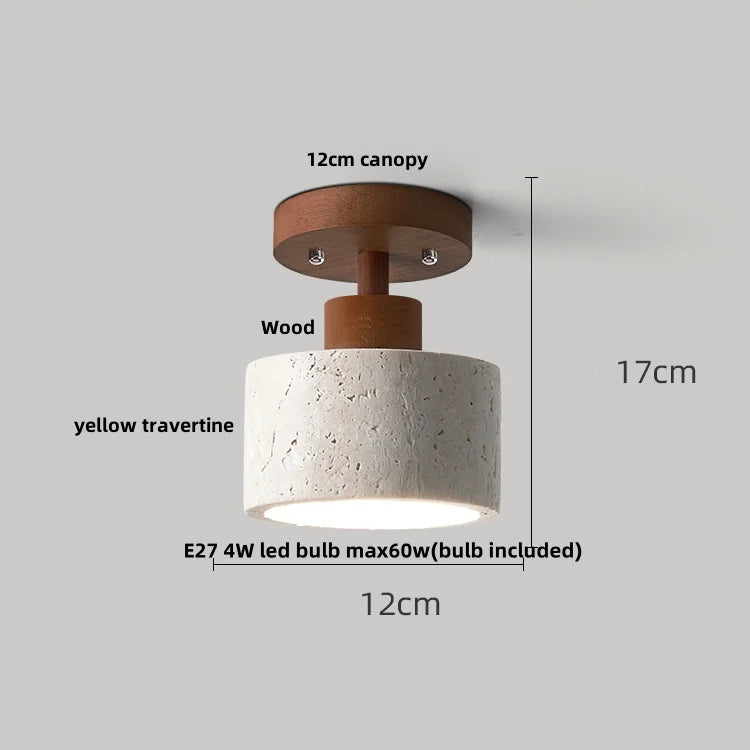 Rasha Anneau Pierre Beige Minimaliste