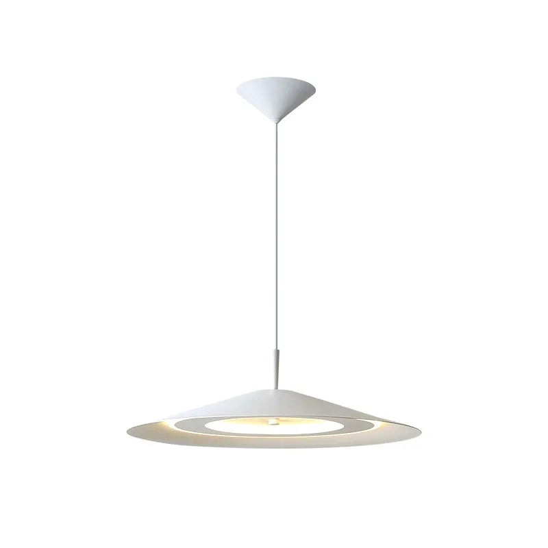 Paula Conique Métal Blanc Minimaliste