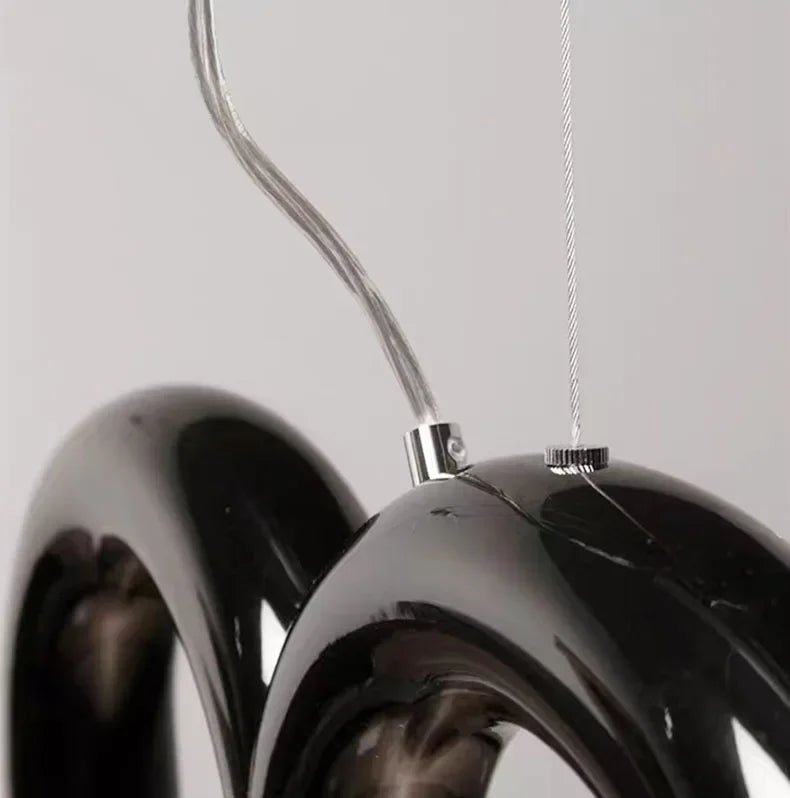Fabrizia Arches Métal Noir Brillant Minimaliste