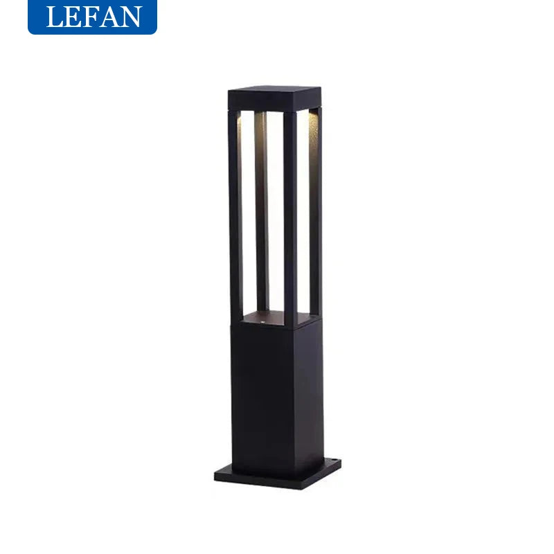 Lampadaire Cadre Métal Noir Minimaliste Épuré Design - Salon Bureau Chambre — Clarté