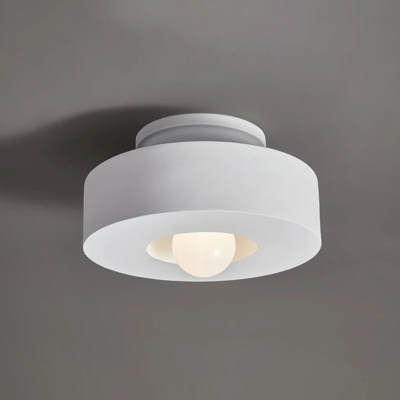 Lund Cylindre Tissu Bordeaux Minimaliste