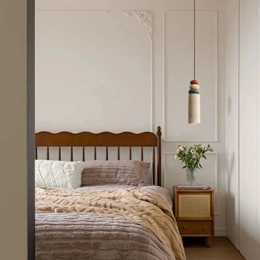 Strate — suspension cylindrique en pierre naturelle, vue 15