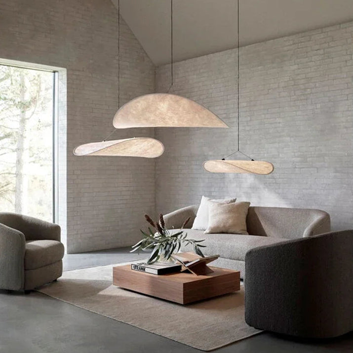 Suspension Nuage Tissu Blanc Minimaliste Design - Chambre Salon Cuisine — Sela