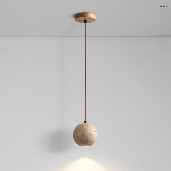Suspension Sphère Béton Brut Minimaliste Design Boule - Cuisine Salon Salle à Manger — Tempo