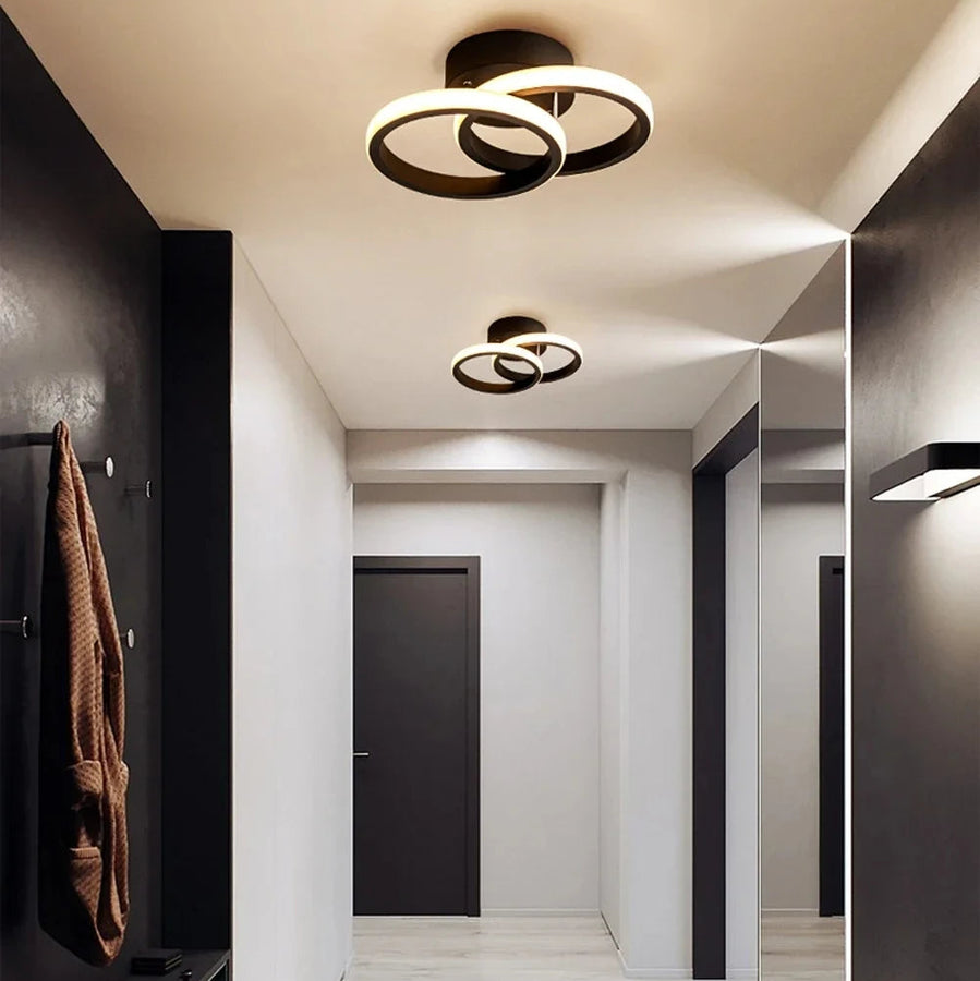 Plafonnier Cylindre Bois et Métal Pastel Nordique Design Moderne - Salon Chambre Salle à Manger — Colure