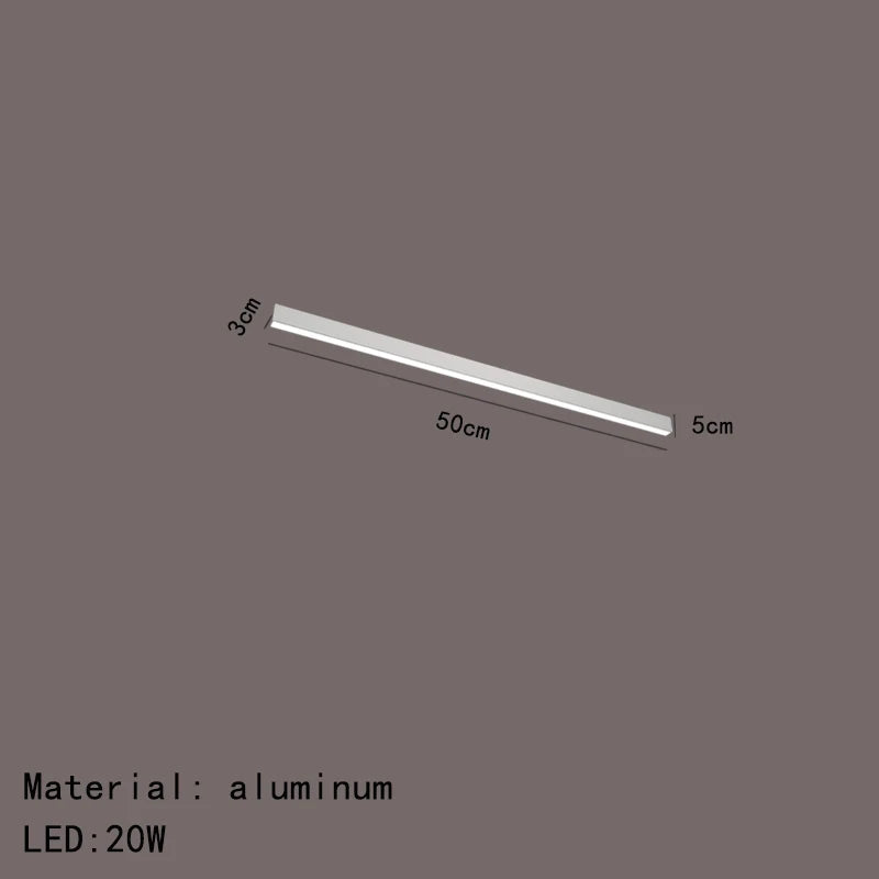 Elowen Linéaire Aluminium Noir Minimaliste