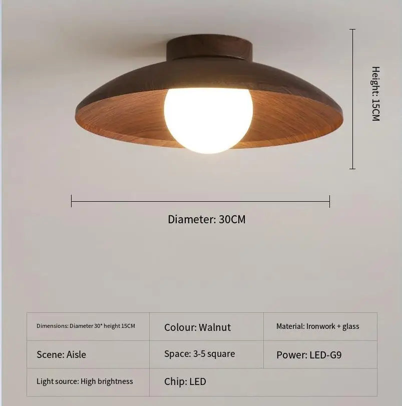Tëlys Disque Bois Naturel Minimaliste