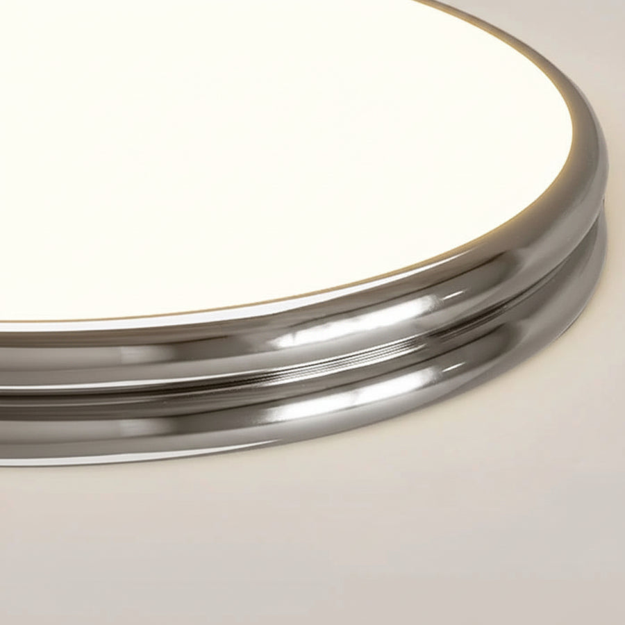 Plafonnier Anneau Céramique Crème Minimaliste Design Moderne - Salle de Bain Salon Chambre — Alcyone