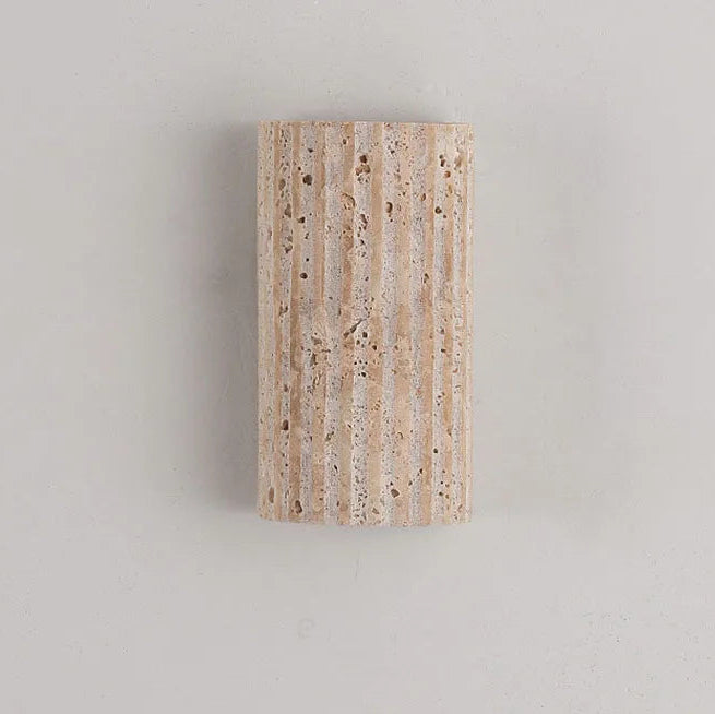 Applique Murale Cylindre Pierre Beige Minimaliste Design Moderne - Chambre Salle de Bain Salon — Algol