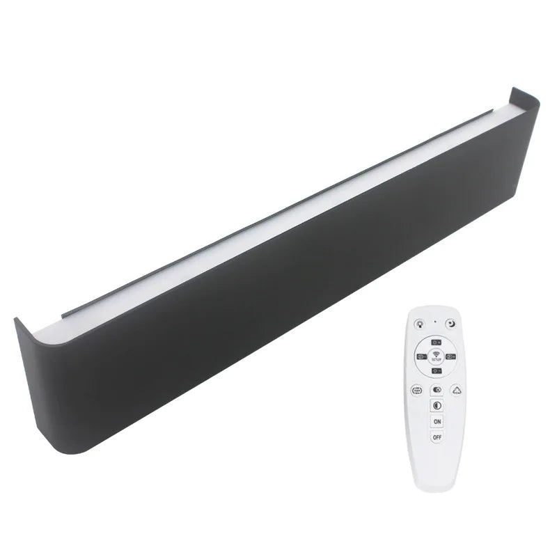 Lumis239 Rectangle Métal Noir Mat Minimaliste B