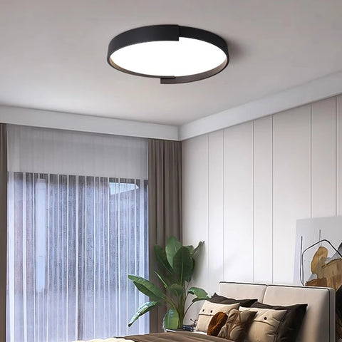 Plafonnier Vague Métal Minimaliste Design Moderne - Salle de Bain Salon Chambre — Onde