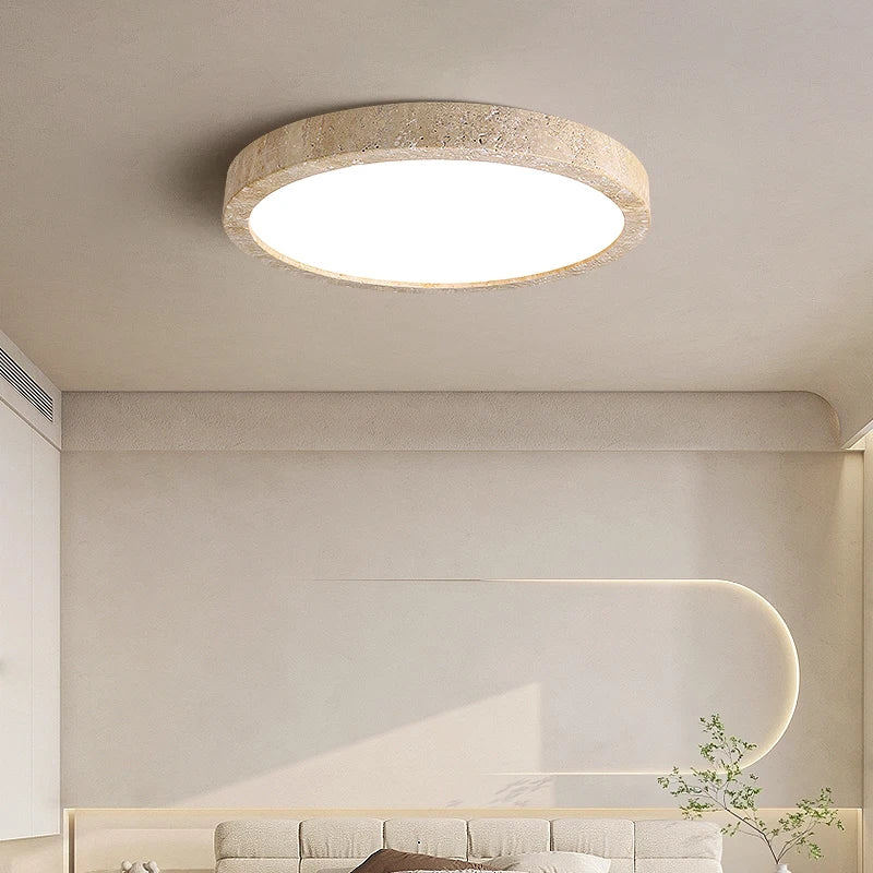 Rasha Anneau Pierre Beige Minimaliste