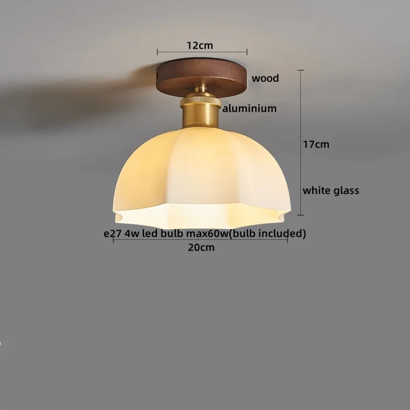 Lumio Vintage Verre Transparent et Bois Naturel