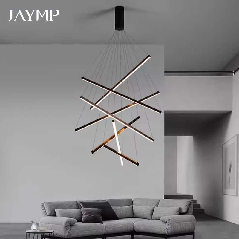 Yëlys Géométrique Métal Doré et Noir Minimaliste