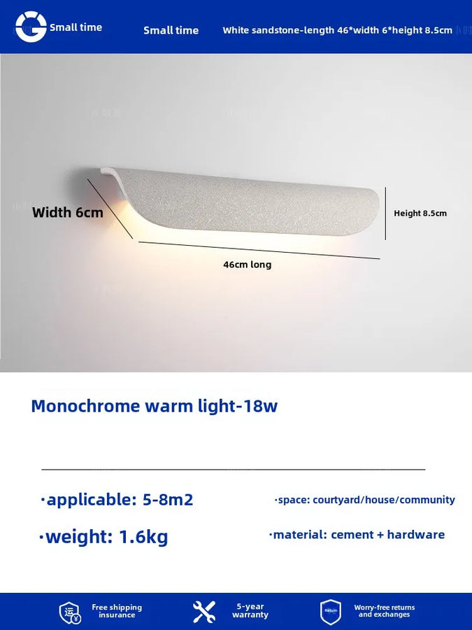 Brav Courbe Aluminium Blanc Minimaliste
