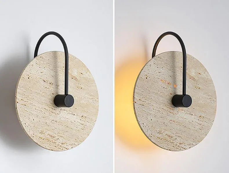 Adaeze Disque Pierre Naturelle Minimaliste