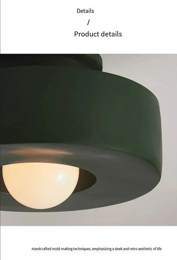 Lund Cylindre Tissu Bordeaux Minimaliste