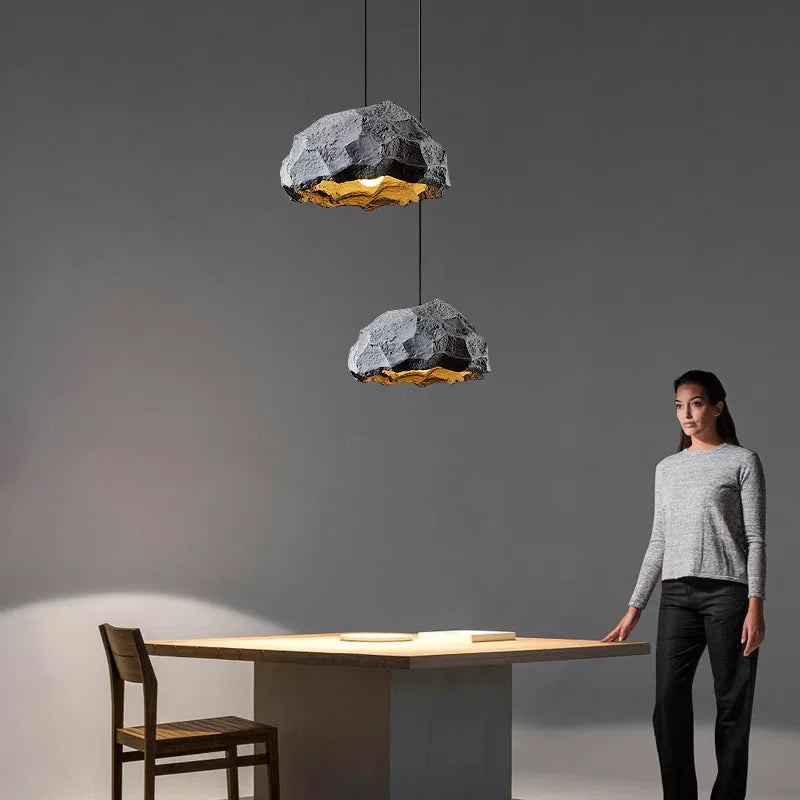 Suspension Cylindre Tissu Beige Minimaliste Design - Chambre Salon Cuisine — Splendor