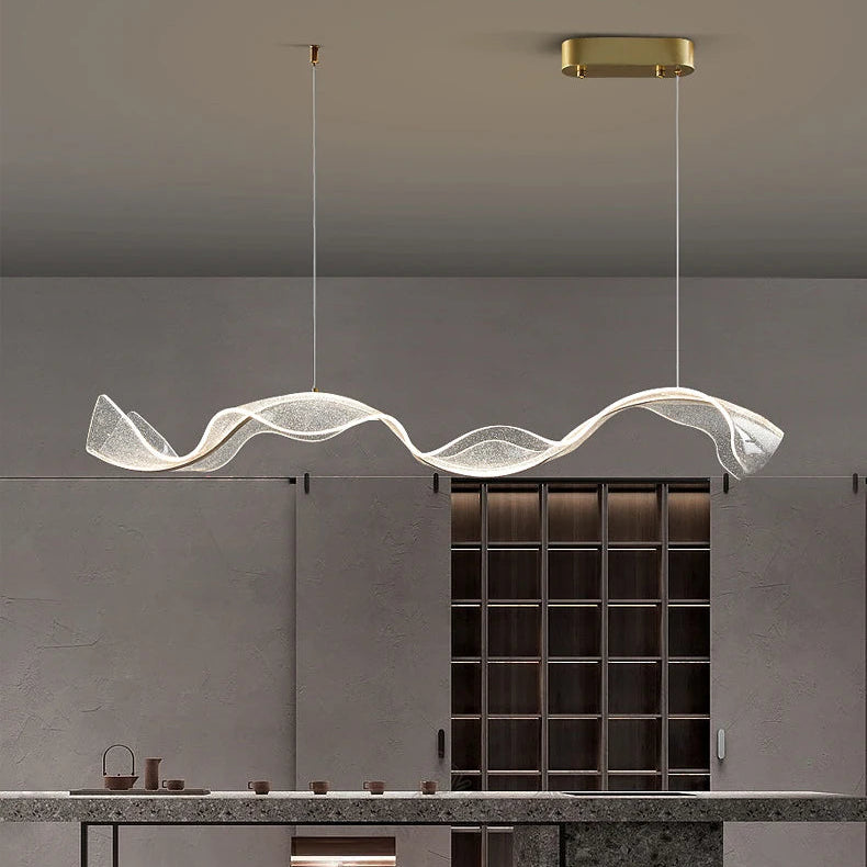 Lustre Suspension Anneau Bois Naturel Minimaliste Design - Salon Salle à Manger — Fuyza