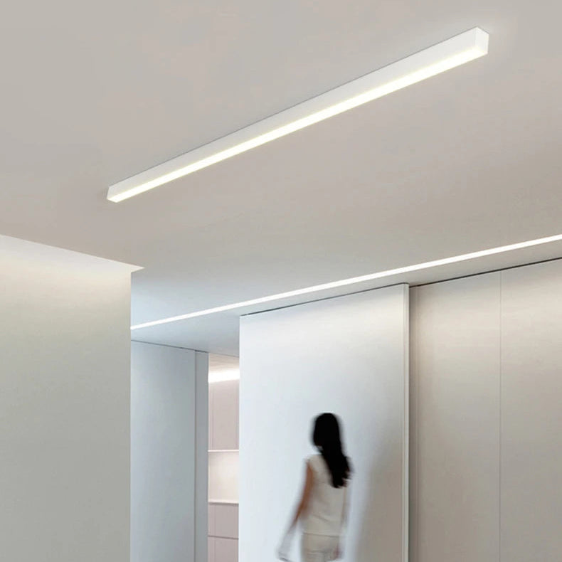 Plafonnier Cylindre Métal Noir Minimaliste Design Moderne - Salle de Bain Salon Chambre — Arundo