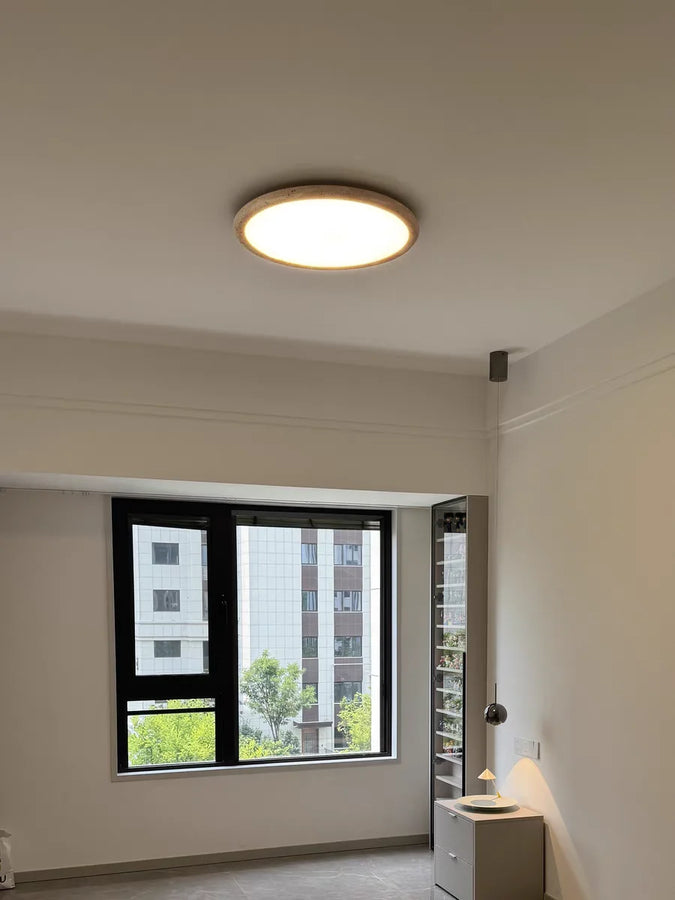 Rasha Anneau Pierre Beige Minimaliste