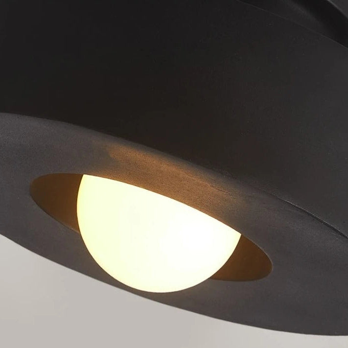 Plafonnier Cylindre Tissu Bordeaux Minimaliste Design Moderne - Salle de Bain Salon Chambre — Deneb