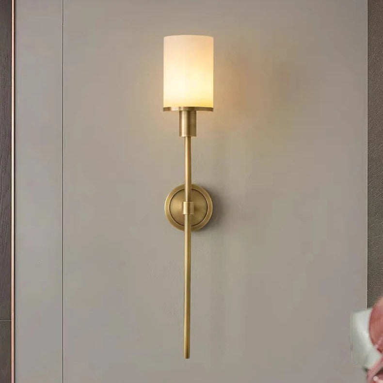 Applique Murale Sphère Albâtre Éclatante Minimaliste Design Moderne - Chambre Salle de Bain Salon — Novus